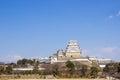 Himeji castle during cherry blossom time are going to bloom in Hyogo prefecture, Japan Royalty Free Stock Photo