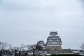 Himeji castle in winter Royalty Free Stock Photo
