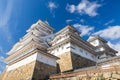 Himeji Castle in Himeji city with blue sky background Royalty Free Stock Photo