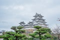 Himeji Castle in Japan, also called the white Heron castle Royalty Free Stock Photo