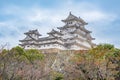 Himeji Castle in Japan, also called the white Heron castle Royalty Free Stock Photo