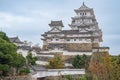 Himeji Castle in Japan, also called the white Heron castle Royalty Free Stock Photo