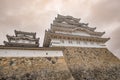 Himeji Castle in Japan, also called the white Heron castle Royalty Free Stock Photo