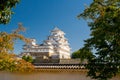 Himeji castle, Japan. Blue sky