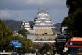 Himeji castle, Kansai Japan historic landmark background Royalty Free Stock Photo