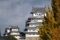 Himeji castle, Kansai Japan historic landmark background Royalty Free Stock Photo