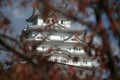 Himeji castle, Kansai Japan historic landmark background Royalty Free Stock Photo