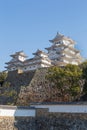 Himeji castle is landmark of Japan Himeji city Royalty Free Stock Photo