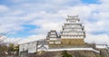 Himeji Castle Sky in Winter Royalty Free Stock Photo
