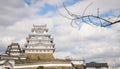 Himeji Castle Sky in Winter Royalty Free Stock Photo