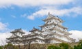 Himeji Castle Sky in Winter Royalty Free Stock Photo