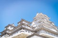 Himeji Castle Sky in Winter Royalty Free Stock Photo