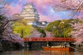Himeji castle at sunset Royalty Free Stock Photo