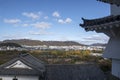 Aerial view of Himeji residence downtown from Himeji castle in Hyogo Royalty Free Stock Photo