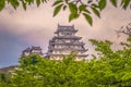 Himeji - June 02, 2019: Iconic Himeji Castle in the region of Kansai, Japan