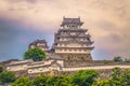 Himeji - June 02, 2019: Iconic Himeji Castle in the region of Kansai, Japan