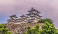 Himeji - June 02, 2019: Iconic Himeji Castle in the region of Kansai, Japan