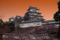 Himeji sunset Royalty Free Stock Photo