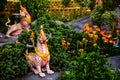 Himmapan Creatures : Kochasri, Statues and decorations at the Royal Cremation Ceremony , Bangkok, Thailand