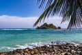 Fels am Strand auf Sri Lanka Royalty Free Stock Photo