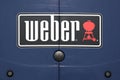 Weber logo on a car