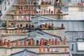ÃÂ¡himneys on the roofs of Paris Royalty Free Stock Photo