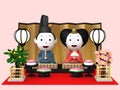 `Hina Ningyou` Japanese traditional dolls for girls.