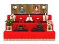 `Hina Ningyou` Japanese traditional dolls for girls.