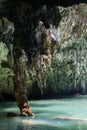 Hinagdanan cave in Panglao. Royalty Free Stock Photo