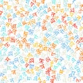 Hindi alphabet texture background