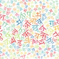 Hindi alphabet texture background