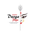 Hindi Religion Happy Durga Puja Festival Celebration Background Royalty Free Stock Photo