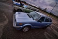 1981 hinds civic wagon and plymouth fury III wagon at a car show Royalty Free Stock Photo