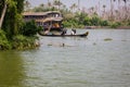 Hindu on a boat