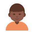 Hindu boy cartoon character flat icon