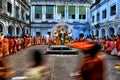 Hindu celebrating immersion of Devi durga Royalty Free Stock Photo