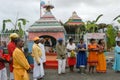 Hindu celebration of Pandiale at Saint Andre on La Reunion