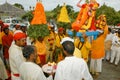 Hindu celebration of Pandiale at Saint Andre on La Reunion