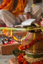 Hindu ceremony in Nepal, Shivaratri Royalty Free Stock Photo