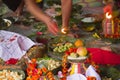 Hindu ceremony in Nepal, Shivaratri Royalty Free Stock Photo