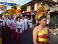 Hindu ceremony on the streets of Ubud