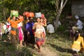 Hindu ceremony to celebrate the sea, in - Nusa Penida, Indonesia