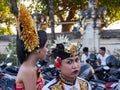 The Hindu clothes ceremony go to Bali festival October 11 2019, Bali, Indonesia