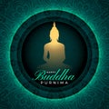 hindu cultural buddha purnima wishes background design