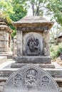 Hindu deities carved in stone Royalty Free Stock Photo