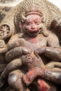 Hindu Deity at Bhaktapur Durbar Square, Nepal Royalty Free Stock Photo