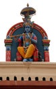 Hindu deity at Sri Mariamman Temple in Singapore