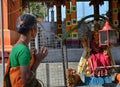 Hindu devotees at Kathikama Kovila