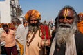 Hindu devotees on Kumbha Mela Royalty Free Stock Photo