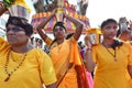 Devotees at Thaipusam Royalty Free Stock Photo